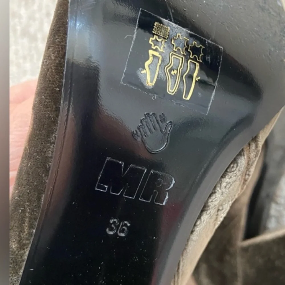 $795 “I’m really here to party” boots by MR in collab with Net a Porter size 6
